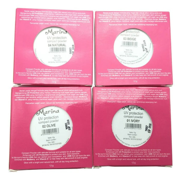 Bedak Marina Compact Powder UV PROTECTION 12g / bedak padat marina