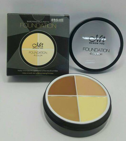 MN - MENOW - PRO FOUNDATION 4 COLOR