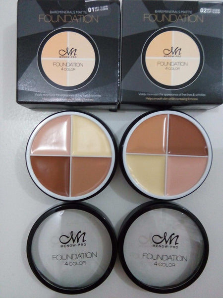 MN - MENOW - PRO FOUNDATION 4 COLOR
