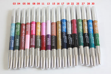 Eyeliner Eyeshadow Pensil Davis Double Color Colour Dua Warna Pencil