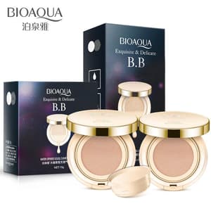 BIOAQUA Exquisite & Delicate BB Cream Chusion Bedak + Refill Bio Aqua