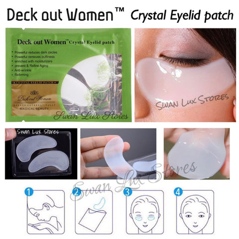 Masker mata putih - White Collagen Eye Mask Deck Out Women Eyelid Patch eyemask ORIGINAL ORI