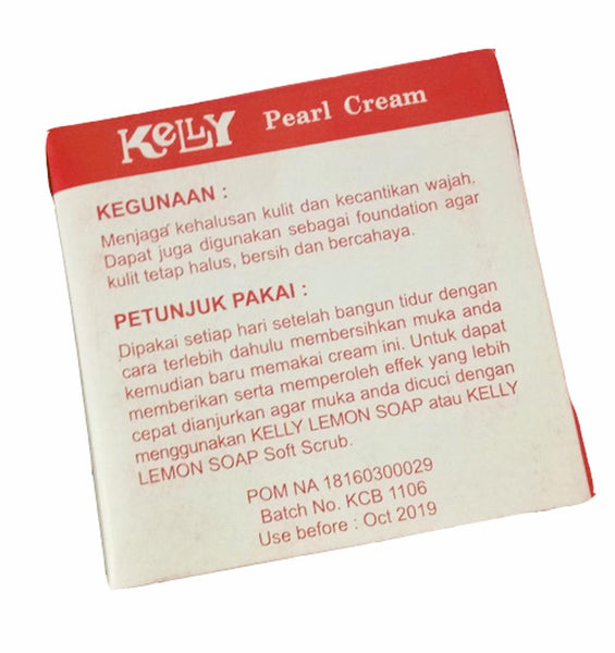 Kelly Pearl Cream 5gr Kemasan kecil Murah