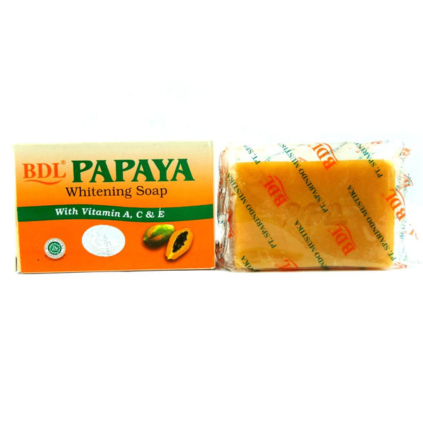 BDL Papaya Whitening Soap / sabun pepaya BDL With Vit A, C & E - BPOM terlaris