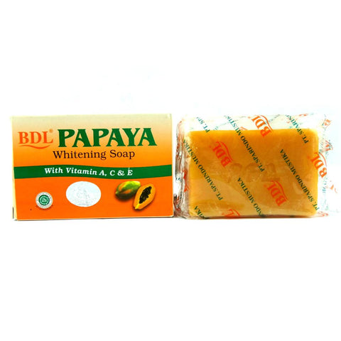 BDL Papaya Whitening Soap / sabun pepaya BDL With Vit A, C & E - BPOM terlaris