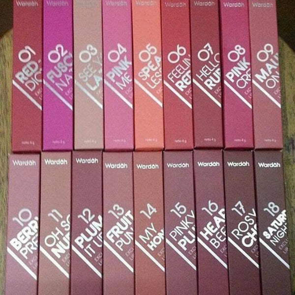 Wardah Exclusive Matte Lip Cream / Lipstick Matte Lip Cream Wardah / Lip Cream Wardah - 4 gr