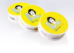 Bedak tabur Marcks pink, creme, putih