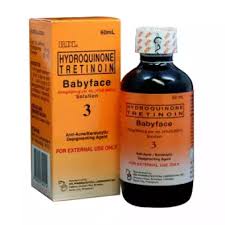 RDL HYDROQUINONE TRETINOIN BABYFACE SOLUTION 3 ANTI ACNE TONER RDL ORIGINAL