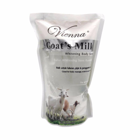 VIENNA LULUR REFILL GOAT MILK WHITENING SUSU KAMBING 1KG ORIGINAL BPOM - ISI ULANG LULUR VIENNA SUSU